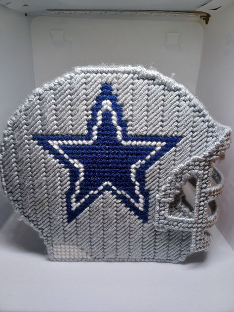 NFL Dallas Cowboys Helmet Tissue Box Cover. Dallas Cowboys Christmas Ornaments, Dallas Cowboys Crafts, Philadelphia Eagles Helmet, Dallas Cowboys Helmet, Eagles Helmet, Dallas Cowboys Christmas, Nfl Helmets, Cowboys Helmet, Dallas Cowboys Decor