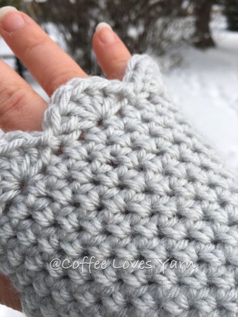 Fingerless Mittens Crochet, Crochet Gloves Free Pattern, Crochet Fingerless Gloves Free Pattern, Crochet Hand Warmers, Crochet Wrist Warmers, Fingerless Gloves Crochet Pattern, Make And Do Crew, Glove Pattern, Crochet Gloves Pattern