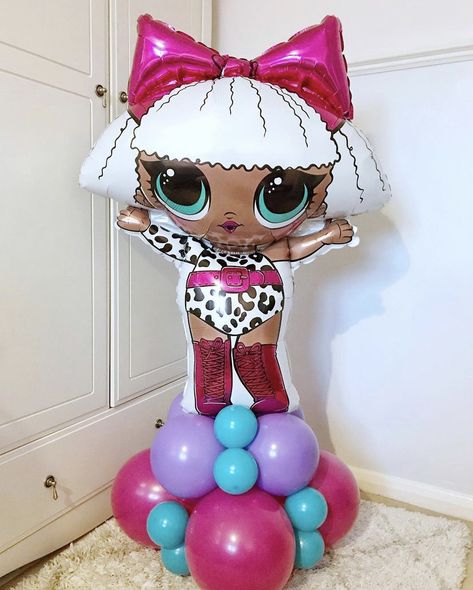 Lol Surprise Balloon Garland, Lol Party, Lol Doll, 6 Birthday, Magic Party, Balloon Ideas, Diy Balloon Decorations, Balloon Cake, Doll Party