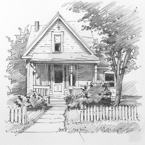 Custom House Portrait - Bespoke drawing of your House I'm Michael, a working artist based in NSW Australia. Allow me to create a beautiful Pencil drawing of your beloved home delivered to your door.  The perfect personalised gift. Current paper sizes currently include: 11.7 x 16.5 Inches (30x42cm) 15.7 x 23.6 Inches  (40x60cm) Drawings are posted in protective packaging. Perfect for any wall (Frame not included). WANT TO COMBINE PHOTOS? Have 2 or 3 separate photos? I can combine them to create o Sketch Of House, Pueblo House, Beautiful Pencil Drawings, Harry Potter Art Drawings, Creepy Houses, Building Sketch, Custom House Portrait, House Portrait, Art Village