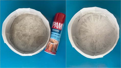 The best way to line a round cake pan with parchment paper Circle Cake, Shaped Cake Pans, Decorating Frosting, Cake Decorating For Beginners, Homemade Cheesecake, Cake Decorating Frosting, Cooking Homemade, Awesome Cakes, Round Cake