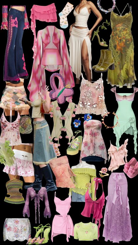 #outfitinspo #moodboards #lookbook #flora #winx #winxclub #winxclubflora The Winx Club, Clubbing Aesthetic, Italy Summer, Winx Club, Club Outfits, Aesthetic Outfits, Y2k Fashion, Nice Tops, Lookbook