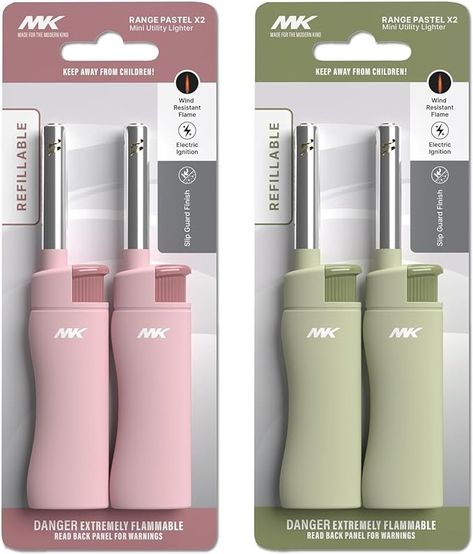 Amazon.com: MK Lighter 4PCS Candle Lighters, Windproof Flame, Ideal as Lighters for Candle, BBQ Lighters, Camping Lighters, Outdoor Lighters, Butane Refillable Lighters, Ship Random Colors (PASTEL-4PC) : Health & Household Lighter For Candles, Gerobak Dorong, Candle Lighter, Yonsei University, Candle Lighters, Cute Colors, Dior Makeup, Random Colors, House Things