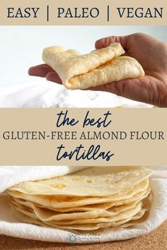 Almond Flour Tortilla Recipe, Almond Flour Tortillas, Flour Tortilla Recipe, Paleo Tortillas, Pain Naan, Keto Tortillas, Gluten Free Tortillas, Flour Tortilla, Paleo Recipes Easy