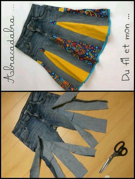 Denim Crafts Diy, Upcycle Clothes Diy, Sewing Clothes Women, Sew Ins, Tankini Swimsuits For Women, Denim Crafts, Small Bathroom Ideas, Fabric Ornaments, Jeans Diy