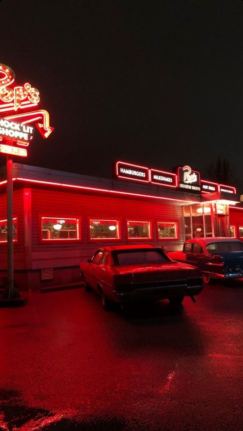 Red Diner Aesthetic, Diner Aesthetic, Wait For Me, Book Characters, Chester, Girls Trip, Diner, Places To Visit, Portfolio