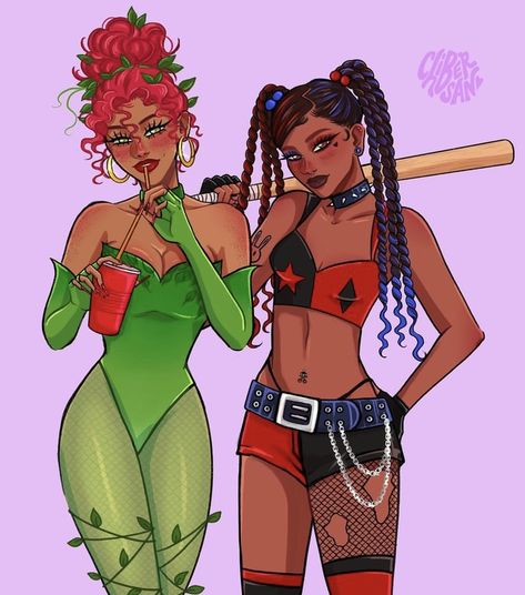 Poison Ivy Halloween Costume, Poison Ivy Costumes, Hot Halloween Outfits, Gotham Girls, Pretty Halloween, Dope Cartoon Art, Harley Quinn Cosplay, Halloween Costume Outfits, Black Characters