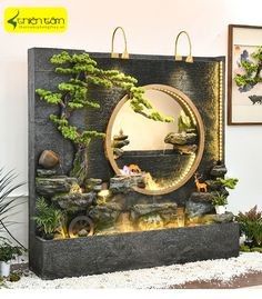 Room Water Fountain, Water Curtain Wall, Landscaping Water Feature, Indoor Pond, Fish Aquarium Decorations, Water Wall Fountain, Water Curtain, Water Feature Wall, Garden Pond Design