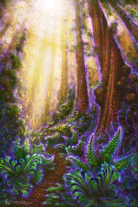 MettaGrove by Simon Haiduk Psy Art, Image Nature, Visionary Art, Spiritual Art, Nature Prints, Art Store, Digital Painting, Art Inspo, Nature Inspiration