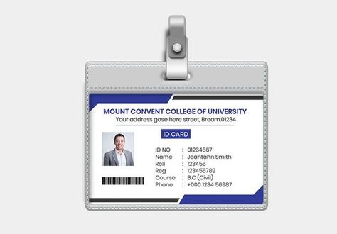 25+ Student ID Card Templates I Free & Premium PSD, Ai, Word, InDesign Templates Student Card Design, Oil And Gas Industry Wallpaper, Designing Tools, Student Id Card, Enterprise Logo, Identity Card Design, Employee Id Card, Student Card, Student Info