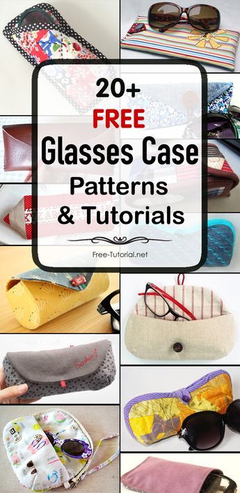 How to Sew a Sunglass or Eyeglass Case Pattern | 20+ DIY Glasses Case Tutorials Eyeglass Case Sewing Pattern, Glasses Pouch Sewing Pattern, Glasses Bag Pattern, Glasses Cases To Sew Free Pattern, Eyeglasses Case Diy Free Pattern, Sew Sunglasses Case, Eyeglasses Case Sewing Pattern, Diy Glasses Case Pattern, Eyeglass Cases Pattern Free