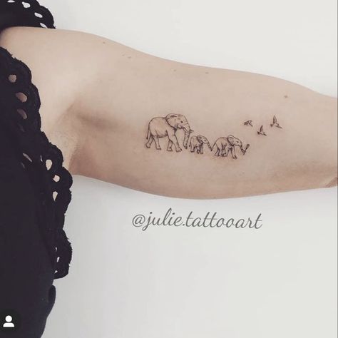 Four Elephants Tattoo, Small Elephant Family Tattoo, Matching Tattoos Elephant, Mom And Daughter Elephant Tattoo, Family Animal Tattoos, Elephant Tattoos Family, Family Of Elephants Tattoo, Mom Elephant Tattoo, Elephant Tattoos Small Family