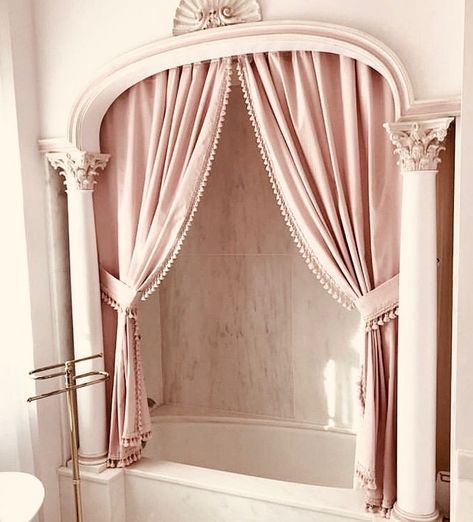 Blush Pink Princess Bathroom Shower Princess Bathroom, Dream Bathrooms, Barbie Dream House, House Room, Dream Decor, Dream Rooms, Design Case, My New Room, House Inspo