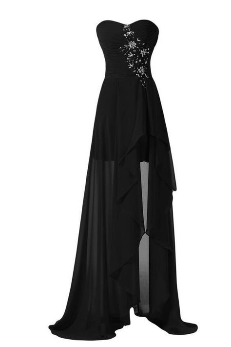 Baju Kahwin, Evening Dress Black, Random Outfits, Strapless Prom Dresses, V Neck Prom Dresses, Cheap Evening Dresses, Long Prom Gowns, Black Dress Formal, Chiffon Dress Long