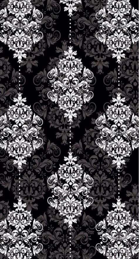 Black and white Vintage Wallpaper Black And White, Black And White Bedrooms, Black Wallpaper Bedroom, White Bedrooms, Wallpaper Black And White, Art Chinois, Motif Art Deco, Cool Wallpapers For Phones, Textile Pattern Design