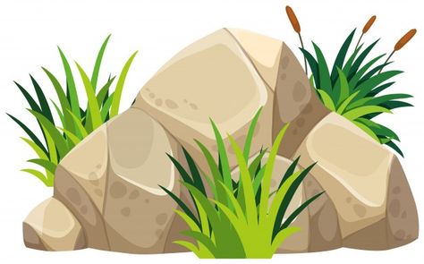 Brown rock with green grass on top | Premium Vector #Freepik #vector #tree #green #nature #cartoon Nature Cartoon, Grass Drawing, Drawing Rocks, Image Svg, Cartoon Background, Landscape Drawings, Green Nature, Featured Art, Green Grass