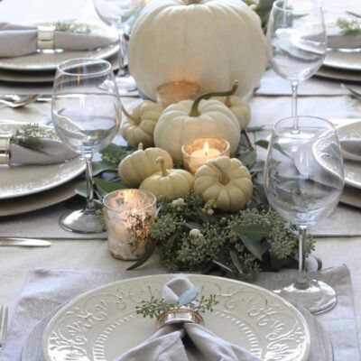 BOTH French Inspired Decor, Thanksgiving Entertaining, Fall Dinner Party, Harvest Thanksgiving, Fall Table Settings, Fall Tablescapes, Thanksgiving Table Settings, Autumn Decorating, Fall Table Decor