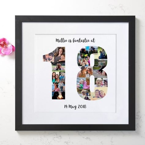 Personalised 18th Birthday Photo Collage | Etsy | Birthday photo collage, 18th birthday present ideas, 18th birthday ideas for boys 18th Birthday Ideas For Boys, Rider Biomechanics, Birthday Photo Collage Template, 18th Birthday Present Ideas, Birthday Photo Collage, Collage Foto, Birthday Presents For Him, 23 August, 18th Birthday Gifts