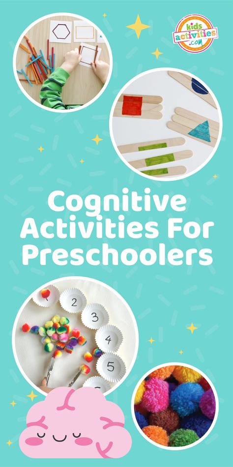 Cognitive Development Preschool Activities, Preschool Cognitive Activities Ideas, Cognitive Activity For Kindergarten, Preschool Development Activities, Preschool Brain Activities, Cognitive Activity For Preschoolers, Cognitive Development Activities For Preschoolers, Preschool Cognitive Activities, Cognitive Activities Preschool