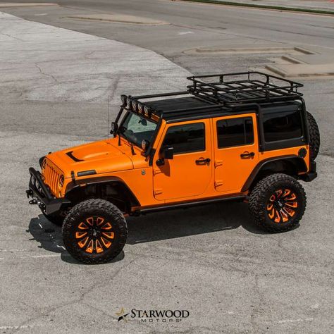 Orange Jeep Wrangler, Built Jeep, Jeep Wrangler Interior, Orange Jeep, Jeep Wheels, Badass Jeep, Orange Car, Luxury Car Dealership, Dream Cars Jeep