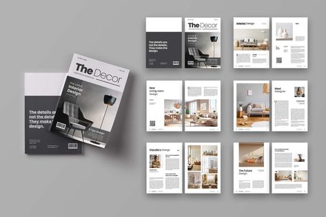 Real Estate Magazine Template, Print Templates ft. magazine & portfolio - Envato Portfolio Layout Template, Design Portfolio Layout, Magazine Portfolio, Real Estate Magazine, Interior Magazine, Catalog Design Layout, Interior Design Portfolio Layout, Brochure Template Layout, Brochure Layout