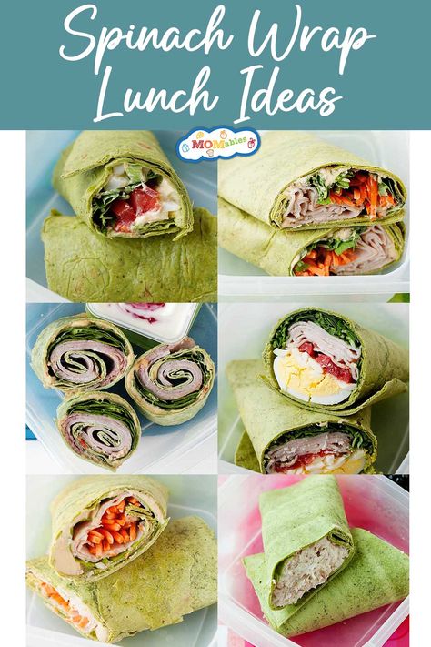 different spinach wrap recipes Spinach And Herb Tortilla Wrap Recipes, Spinach Tortilla Wraps Lunch Ideas, Spinach Herb Wrap Recipes, Easy Cold Wraps For Lunch, Chicken Spinach Wrap Recipes, Spinach Wrap Ideas Lunches, Turkey Lunch Wraps, Spinach Wraps Recipes, High Protein Wraps Lunches