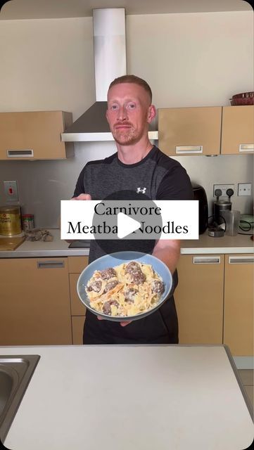 Cameron Glover | Online Fitness Coach on Instagram: "Carnivore Meatball Noodles🍜   For more carnivore diet recipes go download my cookbook, in my links🫡✅ - - - - - - #carnivore #carnivorediet #recipe #meatballs #noodles #lowcarbrecipes" Carnivore Noodles, Noodles And Meatballs, Meatballs Noodles, Carnivore Diet Recipes, Lasagna Chicken, Recipe Meatballs, Online Fitness Coaching, Carnivore Diet, Muscle Food