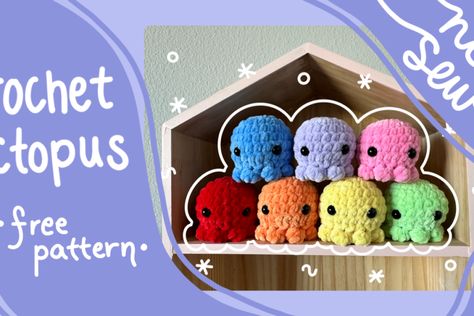 Froggy Friend Pattern (Free) - Toristory Creations No Sew Octopus, Sew Octopus, Octopus Crochet Pattern Free, Crochet Frog Pattern, Crochet Pattern No Sew, Octopus Crochet, Octopus Crochet Pattern, Frog Pattern, Crochet Octopus