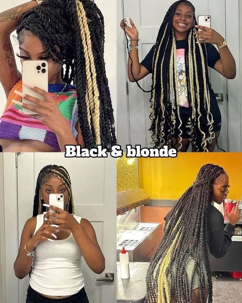 Y'all combo?? I didn't see my pink peekaboo. I love me black with pink underneath 💕😘😍🔎 Check out my pinned posts, highlights, stories, and link in bio for my vendors, available stylists and special deals going on 🚶 Follow @letstalkhairs on all socials for dopest hairstyles, hair fashion and discussions 📩DM FOR DIFFERENT PROMO/ADS PACKAGES AVAILABLE ______________________ IGNORE #braids #braidstyles  #hair  #naturalhairstyles     knotlessbraids protectivestyles Atlanta Braider Atlanta H... Highlights Braids Black Women, Braid Combo Colors, Peekaboo Hair Color Braids, Braids With Highlights, Extension Hairstyles, Pink Peekaboo, Blonde Knotless, Braids Fulani, Women Cornrows