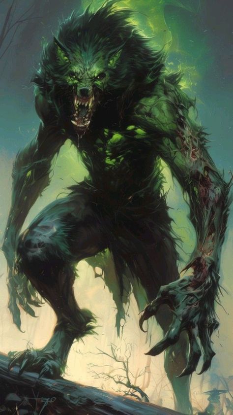 Scary Monster Art, Humanoid Creatures, Dungeons And Dragons Classes, Werewolf Art, Vampires And Werewolves, Scary Monsters, Cool Monsters, Fantasy Beasts, Dungeons And Dragons Characters