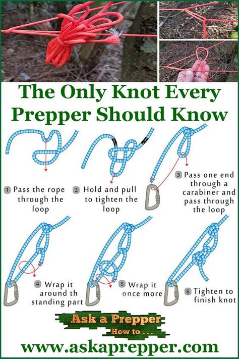 Important Knots To Know, Knot Tying Tutorial, Survival Skills Emergency Preparedness, Survival Knots, Emergency Binder, Emergency Prepardness, Knots Guide, Emergency Survival Kit, Diy Cushions