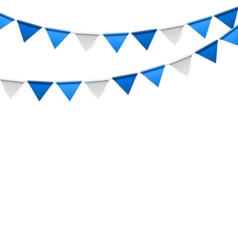 Blue Bunting, Happy Birthday Blue, Hanging Flags, Bunting Flag, Blue Banner, Party Flags, Blue Flag, Party Garland, Creative Poster