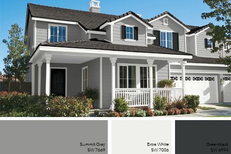 two story exterior paint color combinations | ... Paint Ideas on Pinterest | Pewter, Exterior colors and Exterior paint Exterior Paint Combinations, Grey Exterior House Colors, Exterior Paint Color Combinations, Exterior Gray Paint, Exterior Paint Ideas, Best Exterior Paint, Exterior House Colors Combinations, House Paint Color Combination, Glass Railings