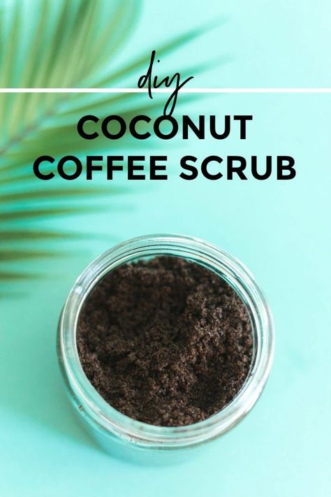 DIY Coconut Coffee Scrub Coconut Coffee Scrub, Salt Face Scrub, Coconut Scrub, Natural Face Scrub, Coffee Scrub Diy, Coffee Face Scrub, Diy Face Scrub, Diy Coconut, Scrub Diy