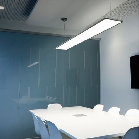 Track Lighting Bedroom, Flexible Track Lighting, Garage Design Interior, Office Ceiling, Open Ceiling, Corporate Office Design, Led Light Fixtures, Open Office, Led Panel Light