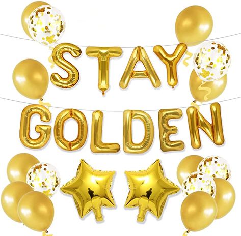 Stay Golden Birthday Theme, Golden Girls 40th Birthday Party, Stay Golden Birthday Party, Golden Girls Bachelorette Party, Golden Birthday Ideas Kids Girl, Golden Girls Theme Party, Golden Girls Birthday Party, Golden Birthday Themes, Golden Girls Party