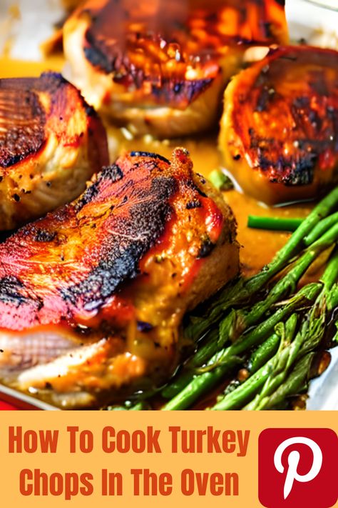 #How To Cook Turkey Chops In The Oven Turkey Breast Chops Recipe, Baked Turkey Cutlets Oven, Turkey Chops Recipe Baked, Baked Turkey Chops, Turkey Chops Recipe, Turkey Scallopini, Turkey Dressing Recipe, Turkey Cutlet Recipes, Smothered Turkey