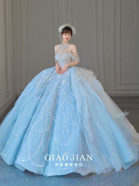 Korean Gown, Pink Princess Gown, Dress Pengantin, Asian Prom Dress, Yule Ball Dress, Runway Fashion Dresses, Fairytale Gown, Tutu Ballet, Princess Prom Dresses