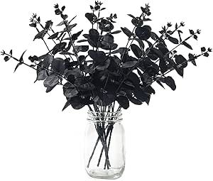 Eucalyptus Centerpiece, Gothic Bathroom, Branch Centerpieces, Eucalyptus Stems, Faux Eucalyptus, Eucalyptus Branches, Artificial Eucalyptus, Halloween Flowers, Wedding Wreaths