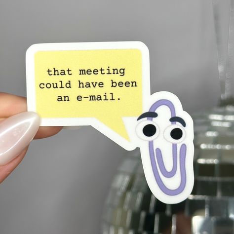 Clippy Sticker, Corporate Humor, Office Lingo, Work Humor, Laptop Stickers, Gift for Friend - Etsy Corporate Stickers, Nerd Stickers, Corporate Humor, Office Stickers, Office Fun, Work Stickers, Norfolk Va, Sticker Ideas, Cool Office