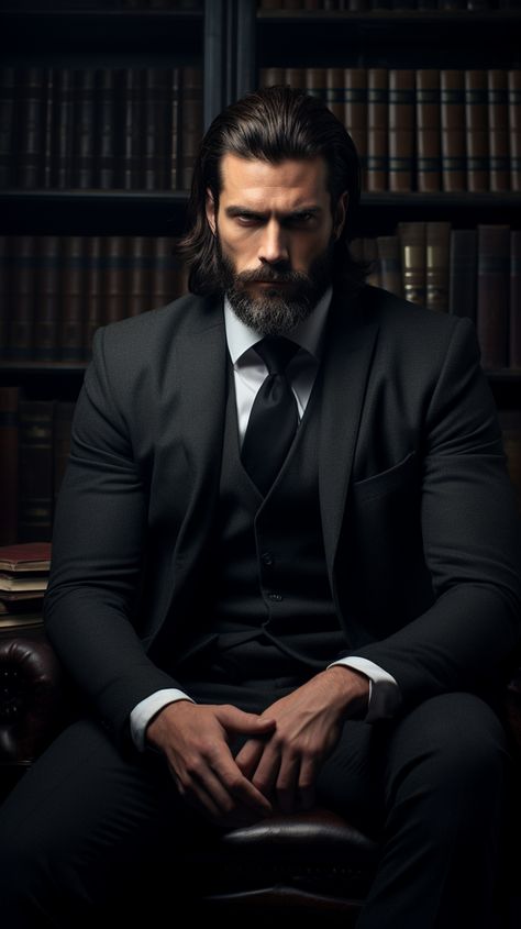 Beard Suit, Manly Things, Gentleman Aesthetic, Every Man, Dope Outfits, Gentleman Style, Hair And Beard Styles, Beard Styles, Good Looking Men