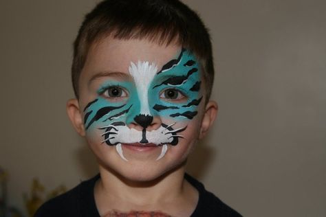 I see this more for girls or Tweens Dragon Face Painting, Face Painting For Boys, Face Painting Easy, Kids Face Paint, Halloween Makeup Inspiration, Boy Face, Tiger Face, Face Painting Designs, Kids Makeup