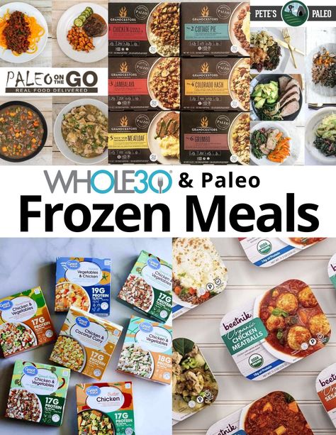 Keto Frozen Meals, Paleo Frozen Meals, Paleo Freezer Meals, Best Frozen Meals, Paleo Bars, Healthy Frozen Meals, Easy Whole 30 Recipes, Frozen Breakfast, Whole 30 Diet