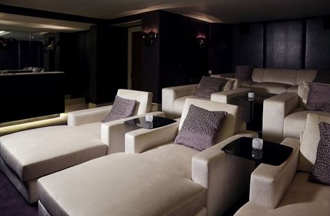 Luxurious Bespoke Chaise Longue Chairs and Sofa in Cinema Room Oversized Couch, Home Cinema Room, Sofa And Chair Company, Interior Design Gallery, At Home Movie Theater, Home Theater Rooms, Home Theater Design, Theater Seating, Cinema Room