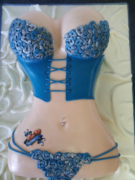 Lingerie Cake Design Vanilla Cake With Cream Cheese And Guava Filling Lingerie Cake, Bachelor's Party, Bachelor Party Cakes, Corset Cake, Bachelor Cake, 25th Bday, Bachelorette Cake, Torte Cupcake, Adult Birthday Cakes