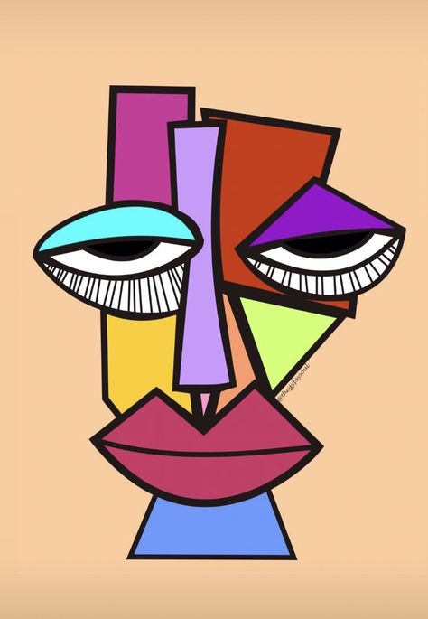 This is an abstract face art. The colors used in this painting are bold. It is created on CorelDraw. Note: the idea of this art is taken from Pinterest’s pin. #artist #abstract #painting Cubism Art Ideas Inspiration, Cubism Art Ideas, Sleep Hypnosis, Soothing Nature, Fall Asleep Instantly, Fall Asleep Fast, Get Better Sleep, Wake Up Refreshed, Cubism Art