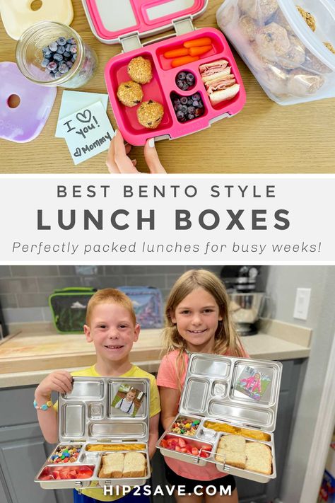 A bento box will be your answer to better, more organized meals! Check out our favorite picks that are perfect for adults & kids going back to school. #bento #bentobox #bentolunch #bentgo #planetbox #lunchbox #backtoschool #schoollunchideas Homemade Bento Boxes, Simple Bento Box, Back To School Bento, Sandwich Shapes, Bentgo Kids, Planet Box, Diy Sushi, Bento Lunchbox, Bento Box Kids