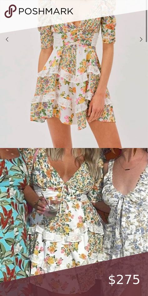 For Love and Lemons Rosalyn Mini Dress Love And Lemons, For Love And Lemons, For Love, Floral Tops, Dress Es, Dresses Skirts, Mini Dress, Women's Top, Floral