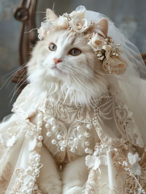 Royal Cat, Cat Princess, Cat Dress, Cat Hacks, Miss Kitty, Fancy Cats, Animal World, Cute Cats Photos, Bad Cats