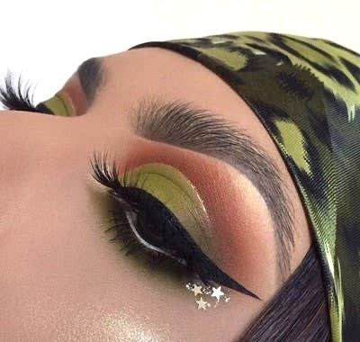 Army Makeup, Camo Makeup, Camouflage Makeup, Makeup Morphe, Makeup Looks For Green Eyes, Freelance Makeup Artist, Fall Makeup Looks, Green Makeup, Eye Makeup Designs